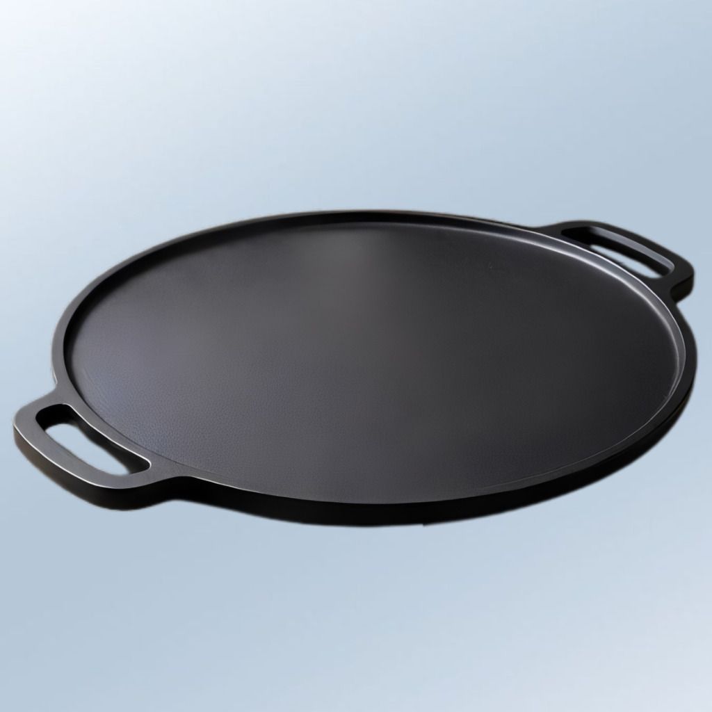 Heavy Gauge Flat Tawa for Fast and Efficient Heating Tawa 30 cm diameter with Lid-image-44