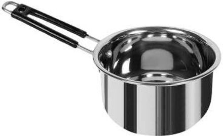 Stainless Steel Induction Bottom Gas Stove Saucepan, Teapan, Milkpan with Handle Sauce Pan 18 cm diameter 1 L capacity-image-12
