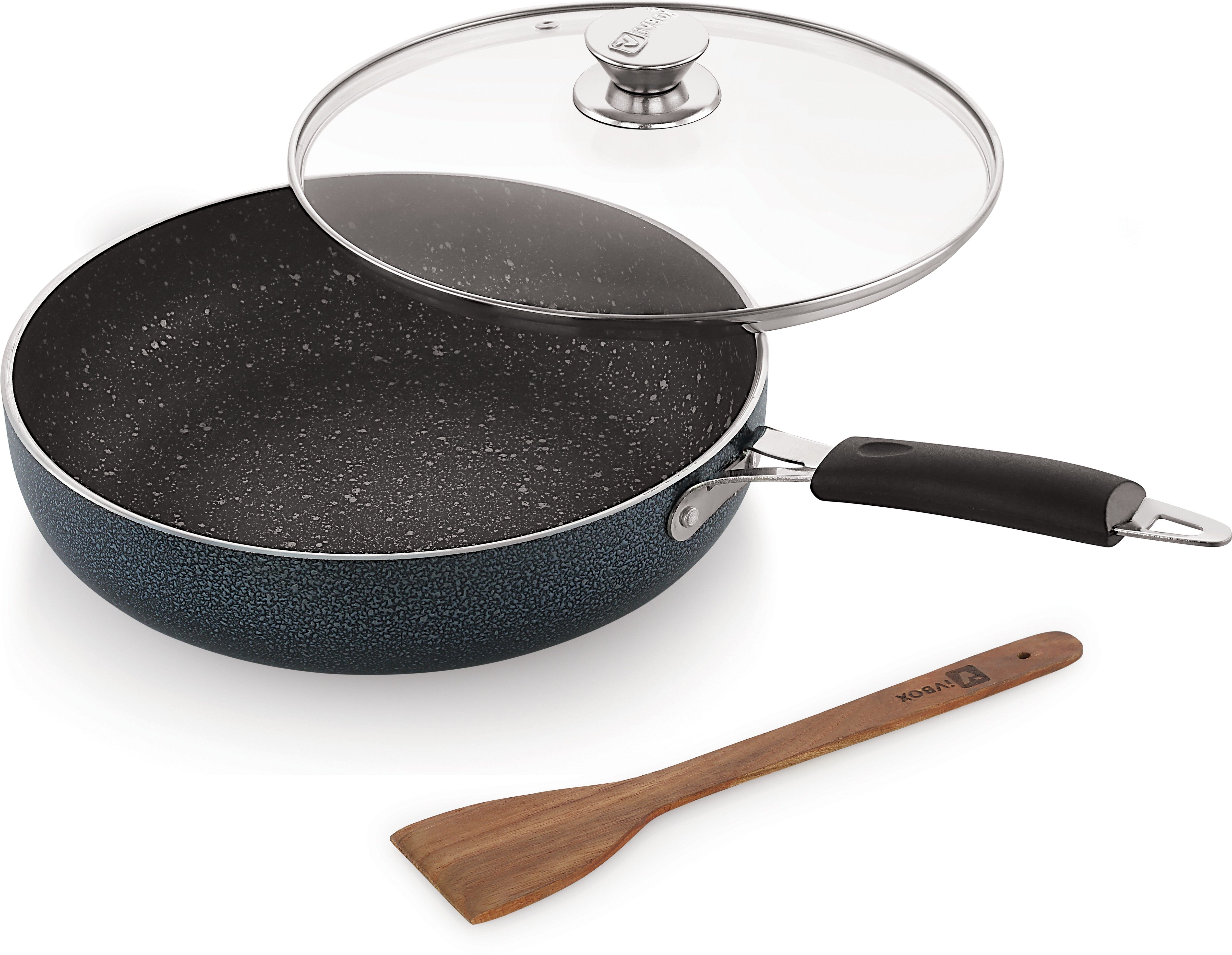 ivbox Ruf-Tuf 3mm Thick Non-Stick induction Base Fry Pan 26 cm diameter with Lid 2 L capacity-picture-11