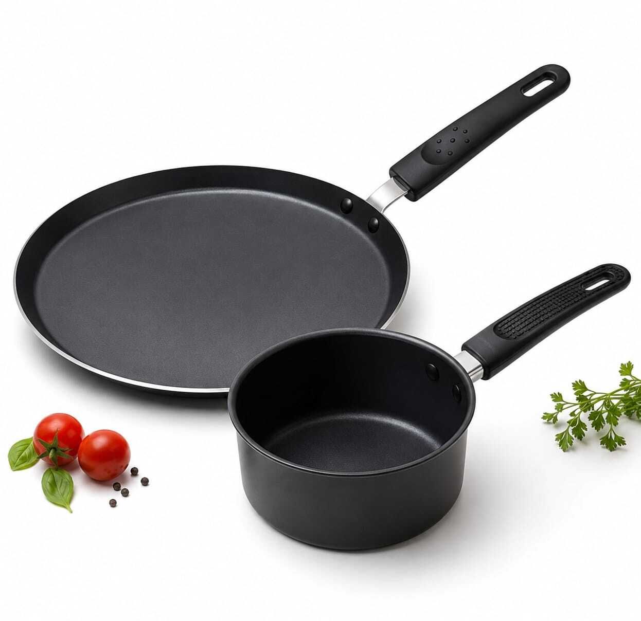 Premium Non-Stick Induction Cookware Set Tawa 24 cm diameter-image-22
