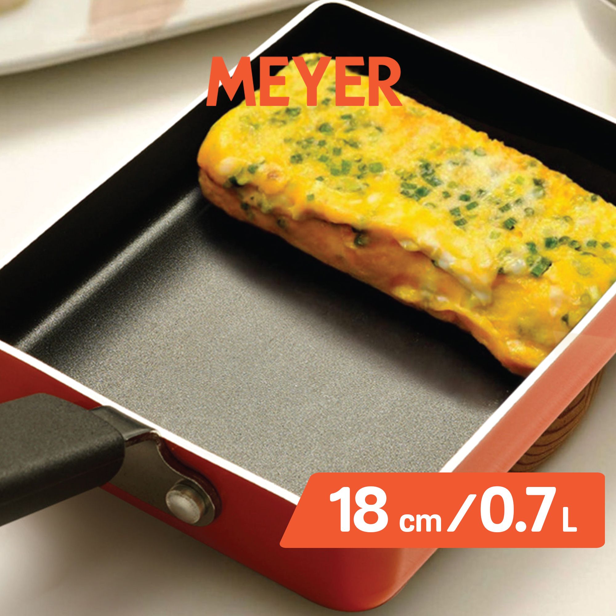 meyer Non Stick Omelette Pan/Tamagoyaki Egg Pan, 18cm Pancake Pan 18 cm diameter 0.7 L capacity-picture-13