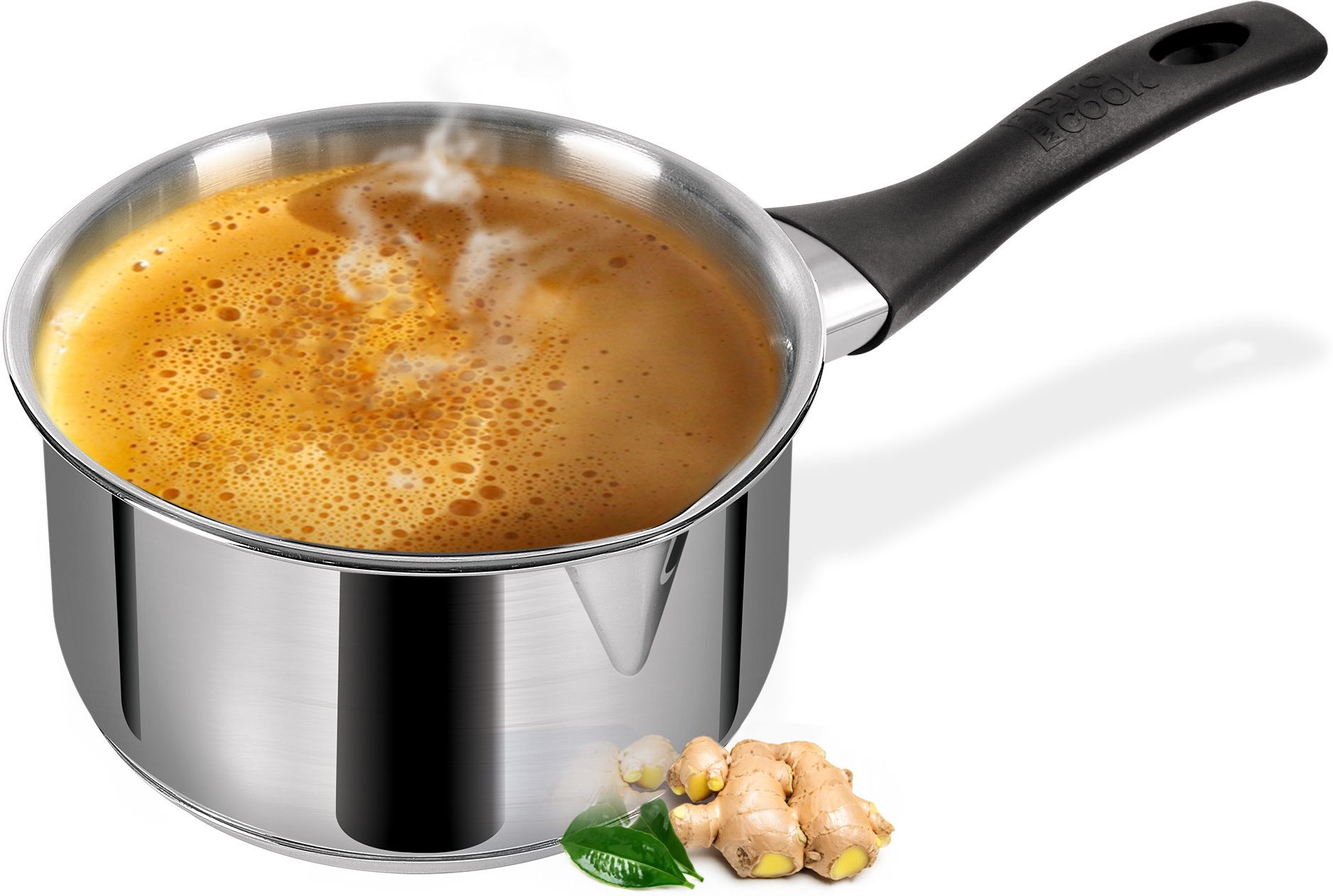 Pro Cook Sandwich Bottom Sauce/Tea Pan for Chai with bakelite handle, 18 cm Sauce Pan 18 cm diameter 2.3 L capacity-image-4