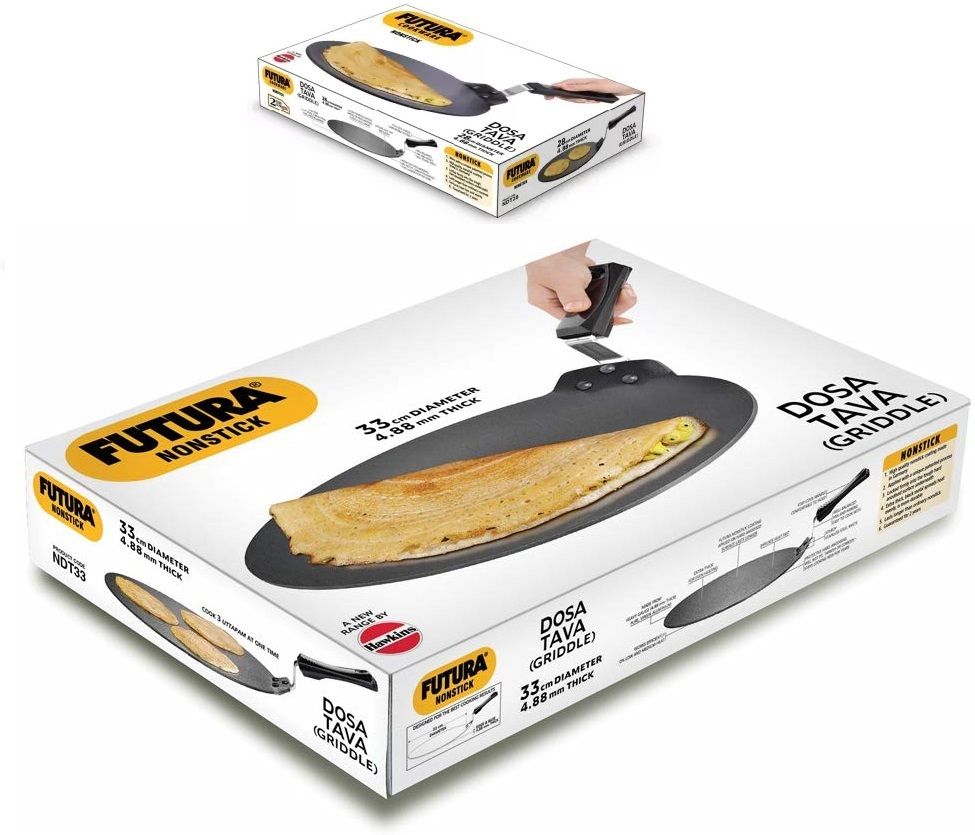 Non Stick Dosa Tava Combo Pack (NDT28,NDT33) Tawa 28 cm, 33 cm diameter-image-2