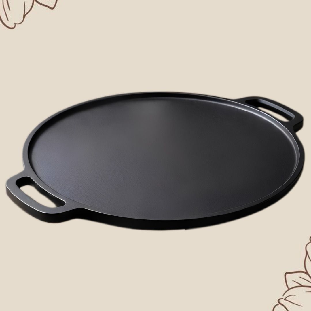 Prime Flat Kitchen Plate for Everyday Cooking Tawa 30 cm diameter with Lid-image-9