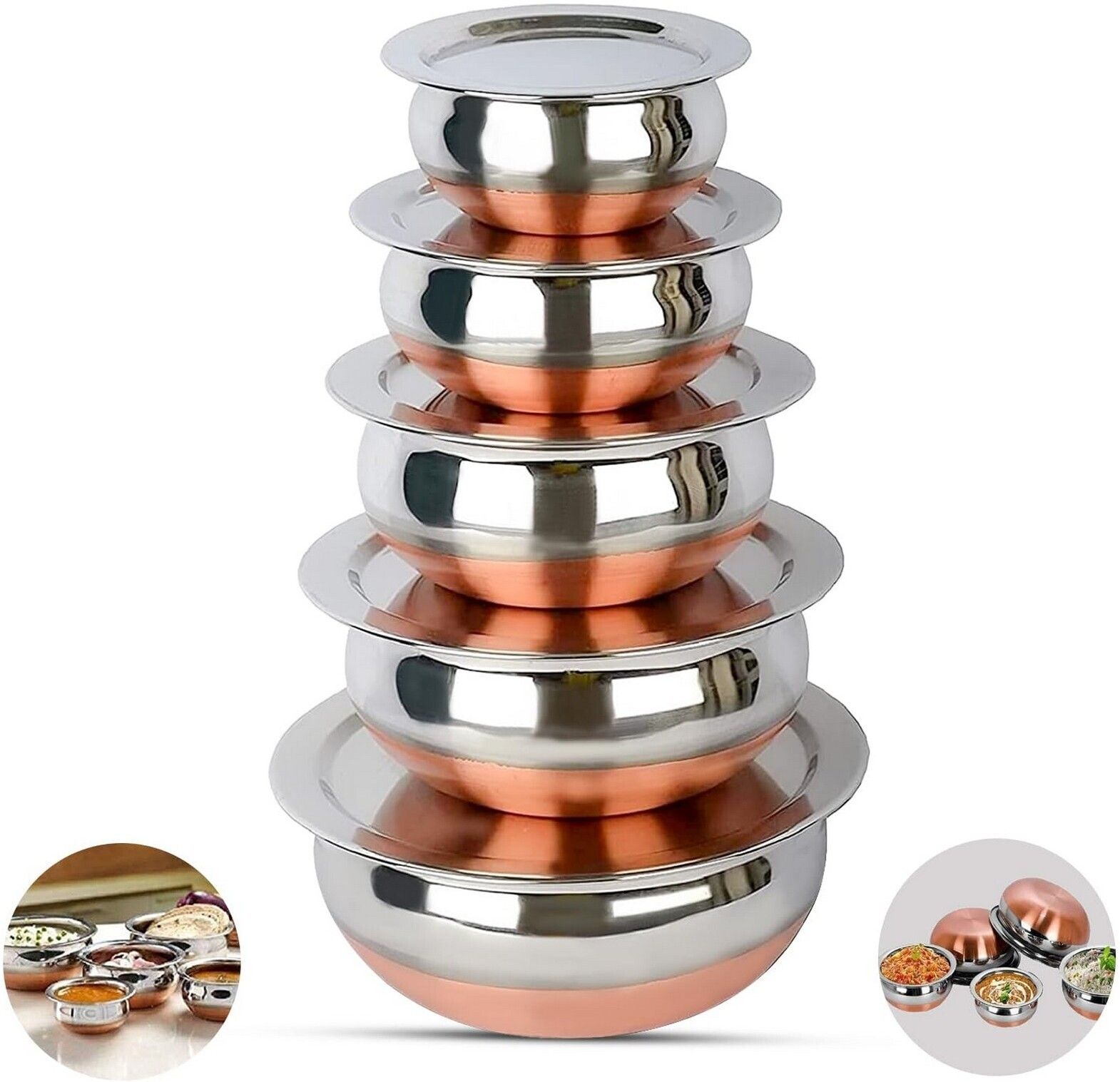hm evotek 4.7 inch, 5.5 inch, 6.2 inch, 6.6 inch, 7.4 inch Lid Set, Pack of 5-picture-13