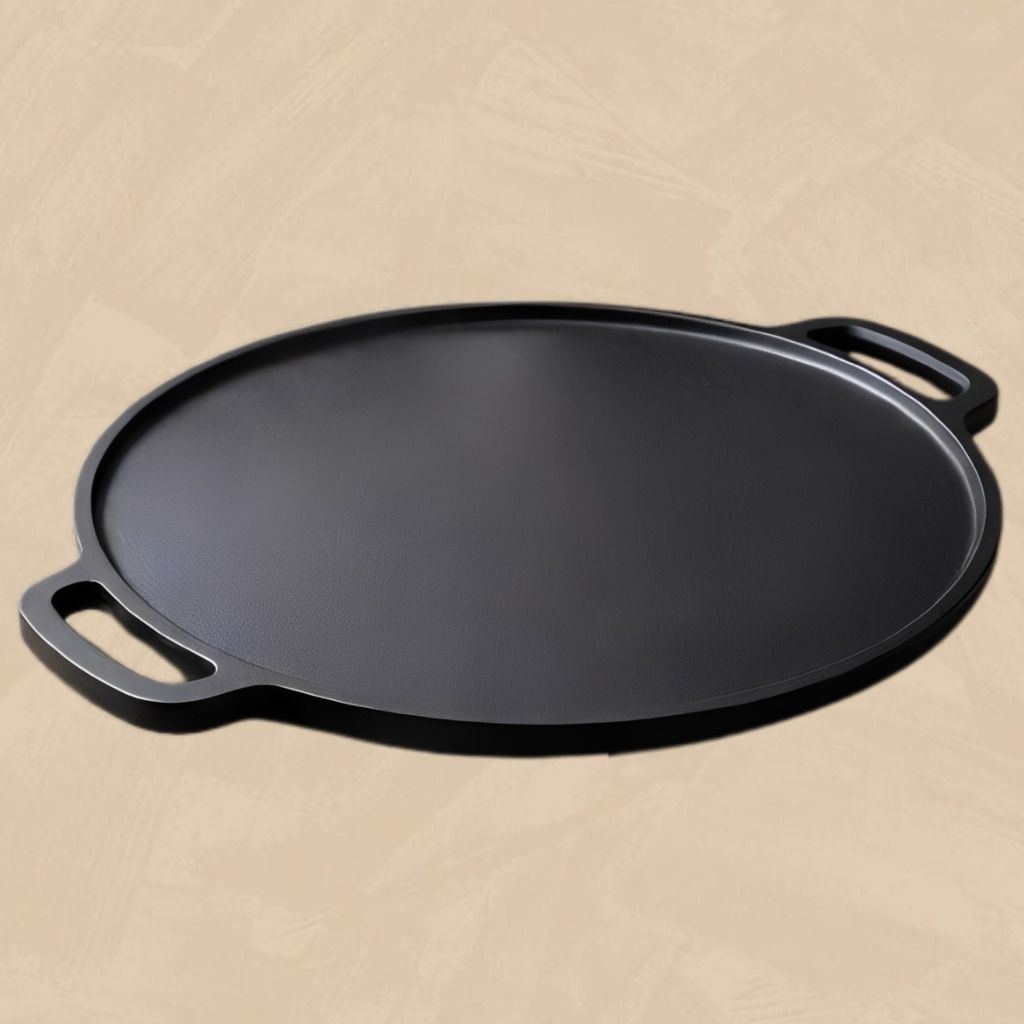 velvora Professional Cooking Plate with Wide Flat Design Tawa 30 cm diameter with Lid-picture-36