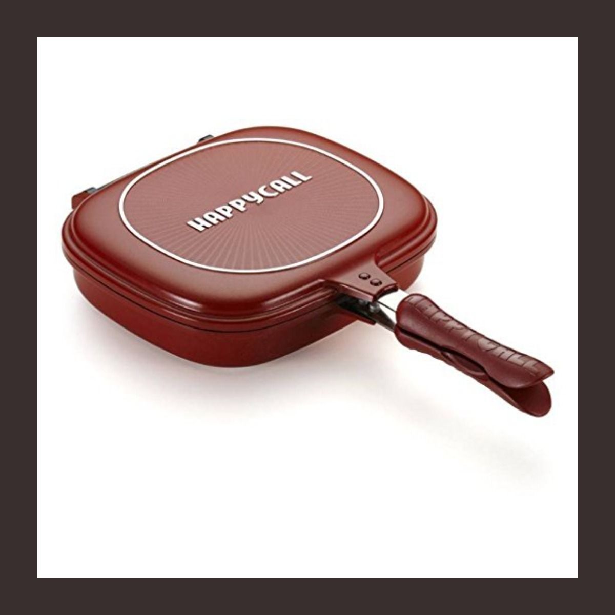 Happycall Nonstick Double Sided Multi Purpose Nonstick Pan, Omelette Pan.19 Fry Pan 43 cm diameter with Lid 1 L capacity-image-48