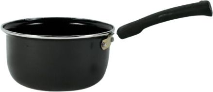 Enamel Coating Nonstick Saucepan Cool Touch Handle | Black (16 cm 1.6 LTR) Sauce Pan 26 cm diameter 2.5 L capacity-image-17