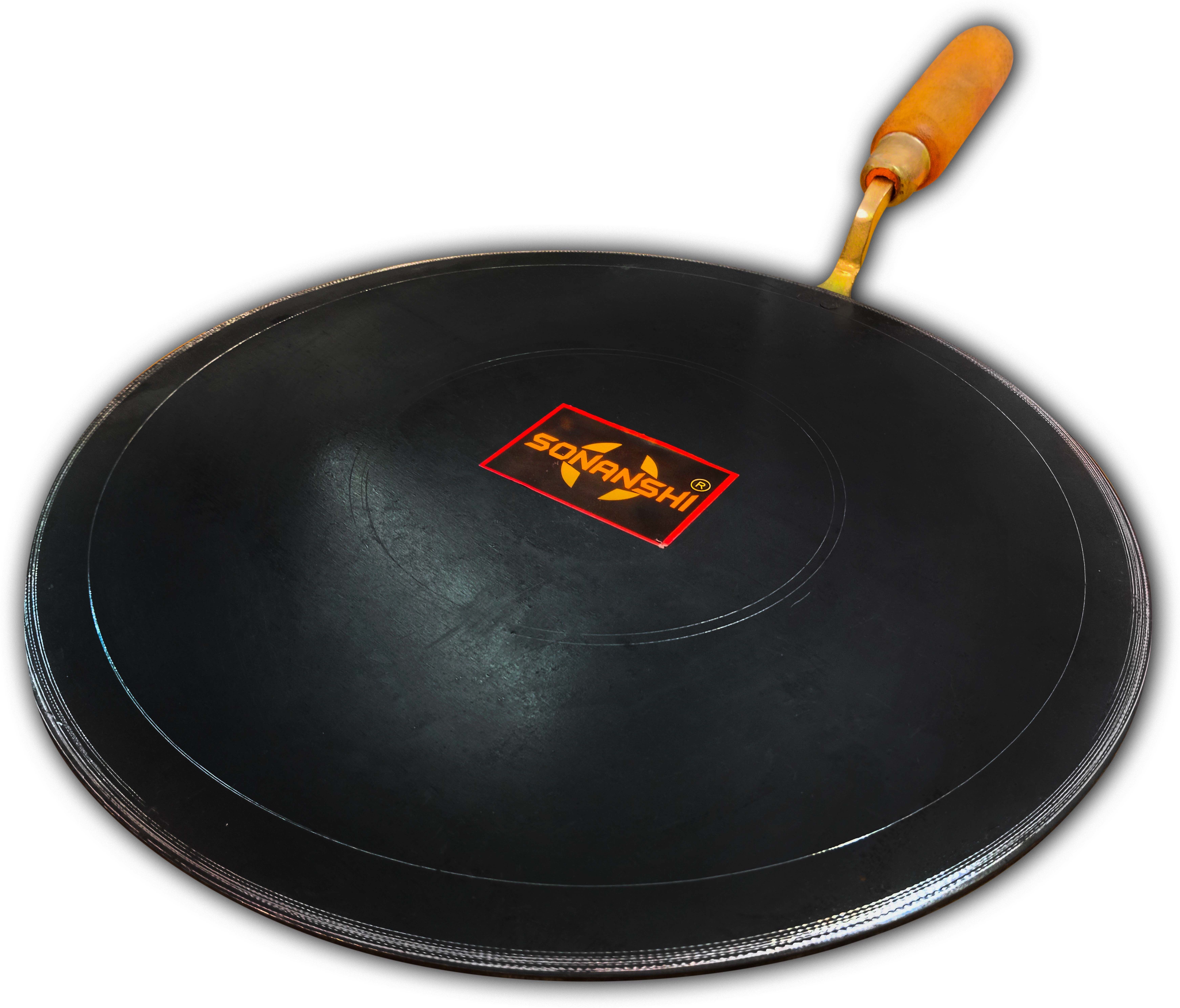 sonanshi Pure Iron Flat Dosa Tawa with Handle Especially Designed for South Indian Dishes Tawa 30.49 cm diameter-picture-32