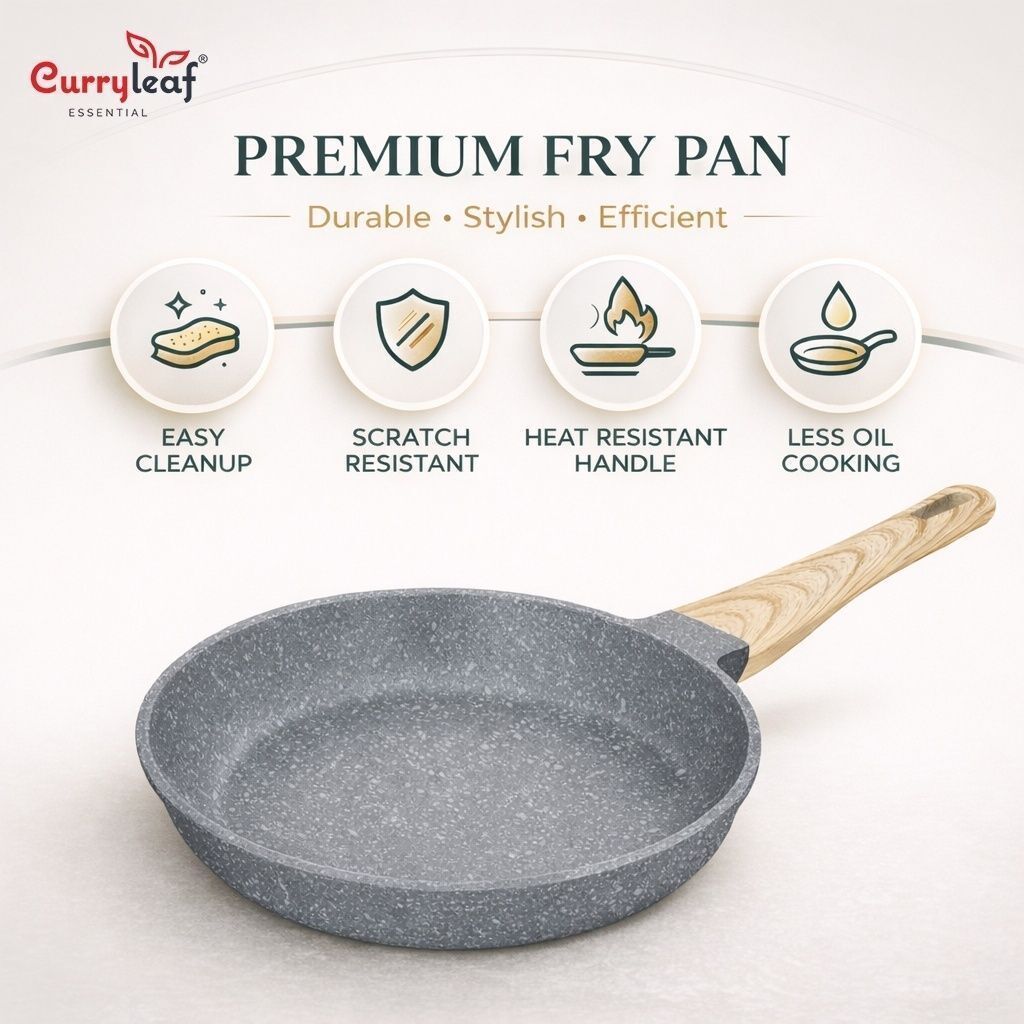 KEONA MARBLE Fry Pan 24 cm diameter 2 L capacity-image-36