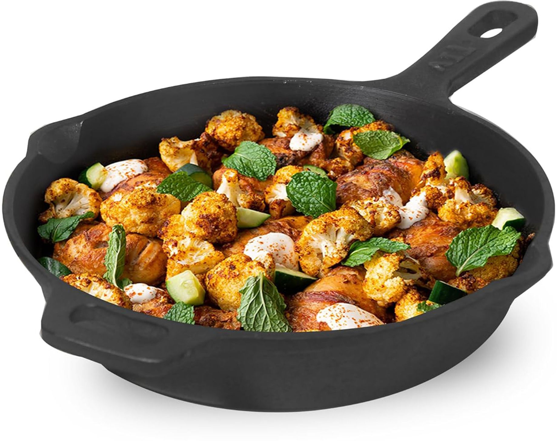 the indus valley Super Smooth Cast Iron Fry Pan/Skillet With Long Handle - 10 inch Fry Pan 25.4 cm diameter 1.7 L capacity-picture-12