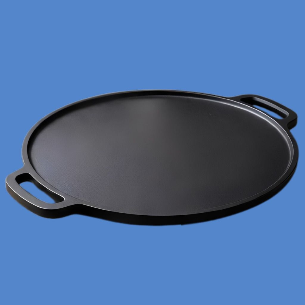 Heavy Base Multi Purpose Kitchen Griddle Plate Tawa 30 cm diameter with Lid-image-29