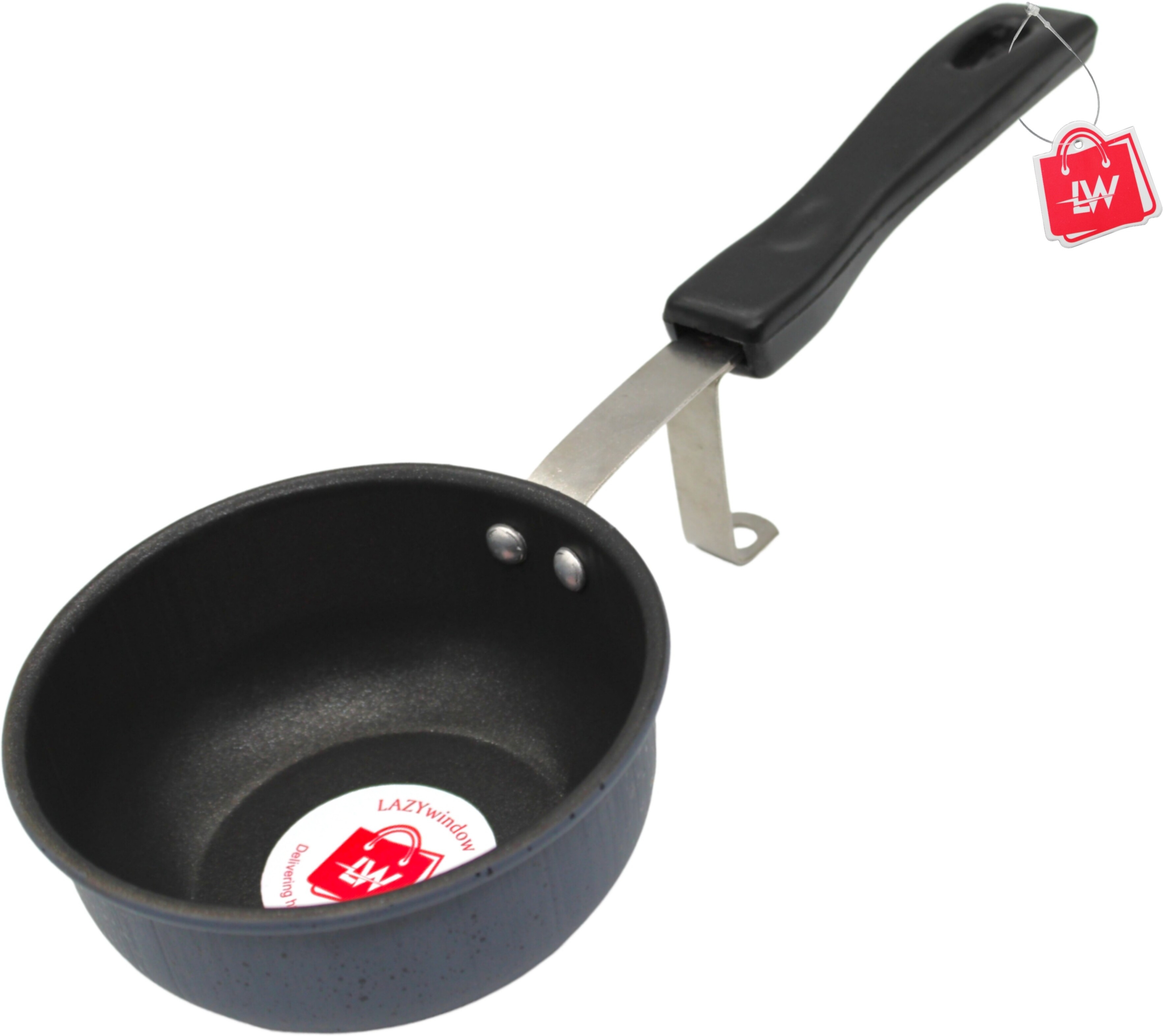 LAZYwindow Premium Quality Nonstick Tadka Pan Tadka Pan 11 cm diameter 0.25 L capacity image 1