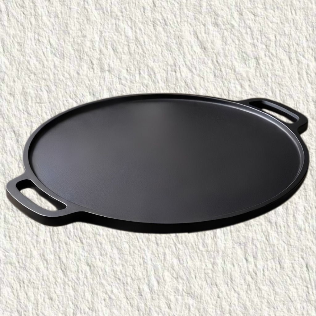 Professional Flat Griddle for Traditional and Modern Meals Tawa 30 cm diameter with Lid-image-1