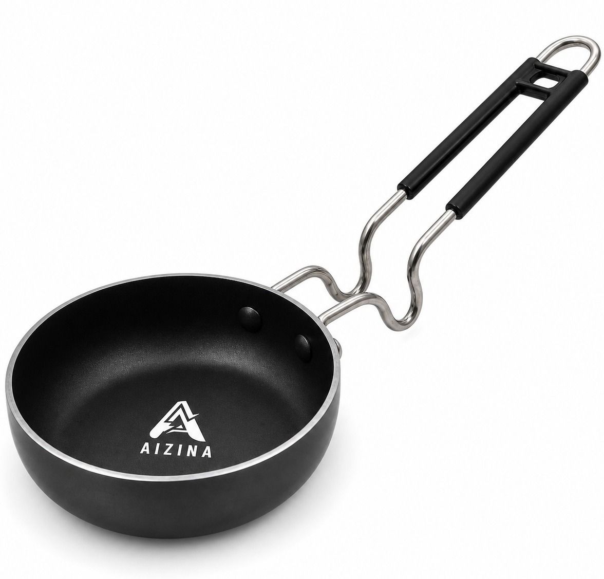 aizina Iron Frying Pan Small Kitchen Tadka Pan Tempering Cooking Handle Wala_DH Tadka Pan 34 cm diameter 0.3 L capacity-picture-17