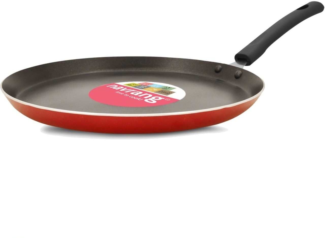 navrang NONSTICK DOSA TAWA 275MM INDUCTION BASE, RED Tawa 27.5 cm diameter-picture-22