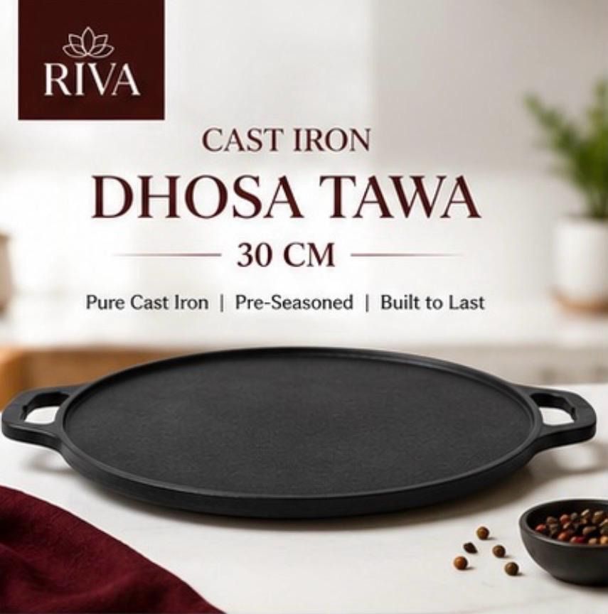 PLAIN DHOSA TAWA 1 Flat Pan 30 cm diameter 1 L capacity-image-37