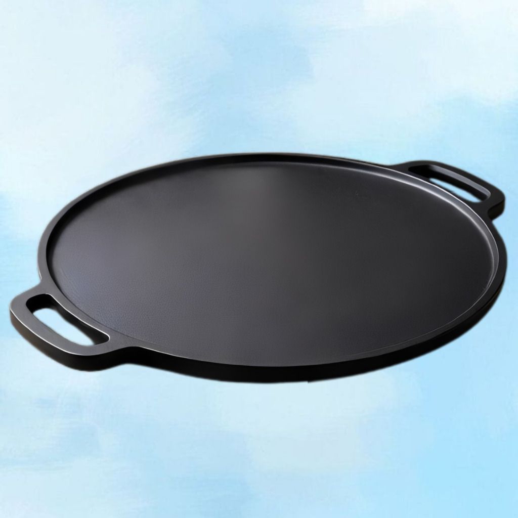 velvora Premium Round Griddle Plate for Everyday Meal Cooking Tawa 30 cm diameter with Lid-picture-21