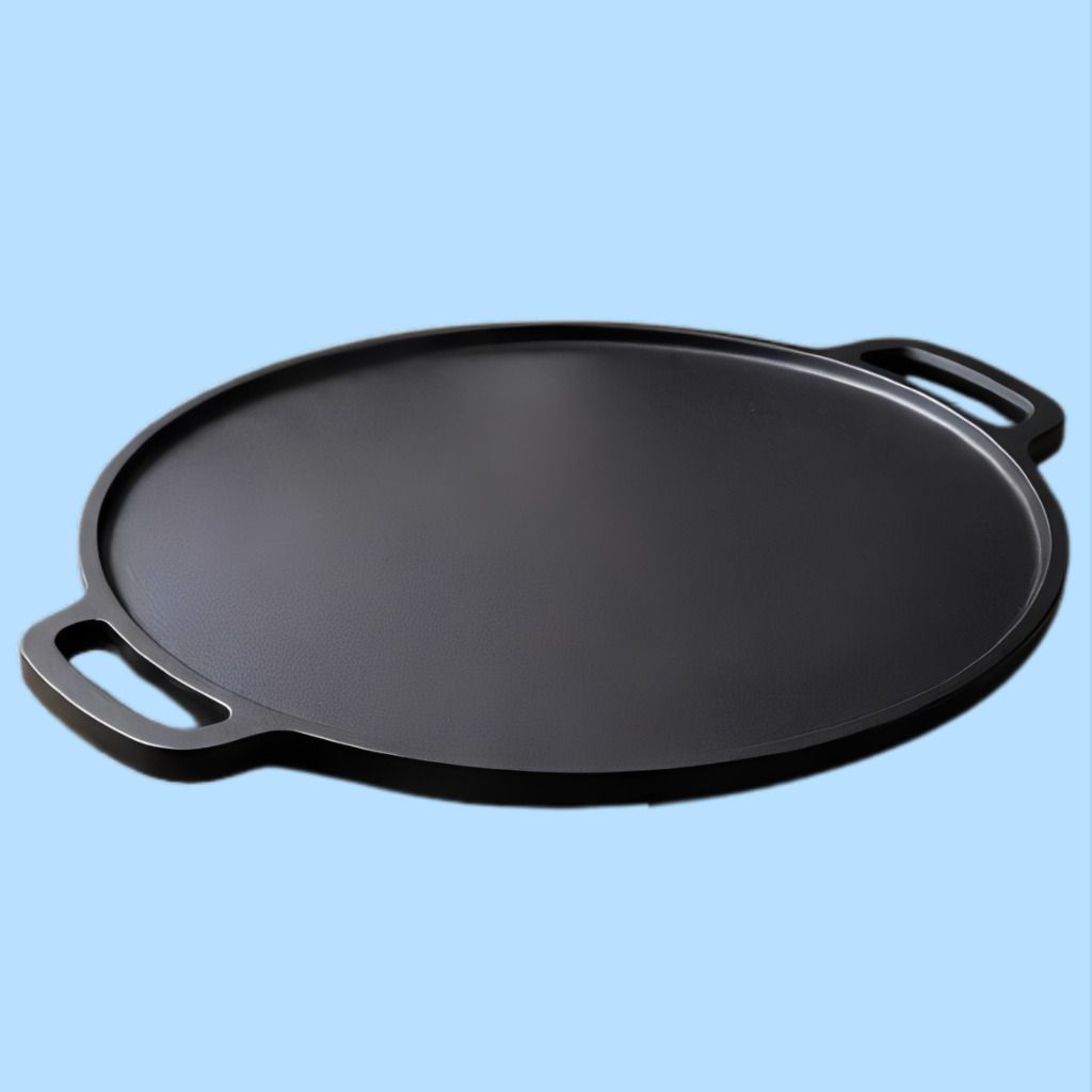 velvora Premium Round Tawa Plate with Heavy Duty Construction Tawa 30 cm diameter with Lid-picture-16