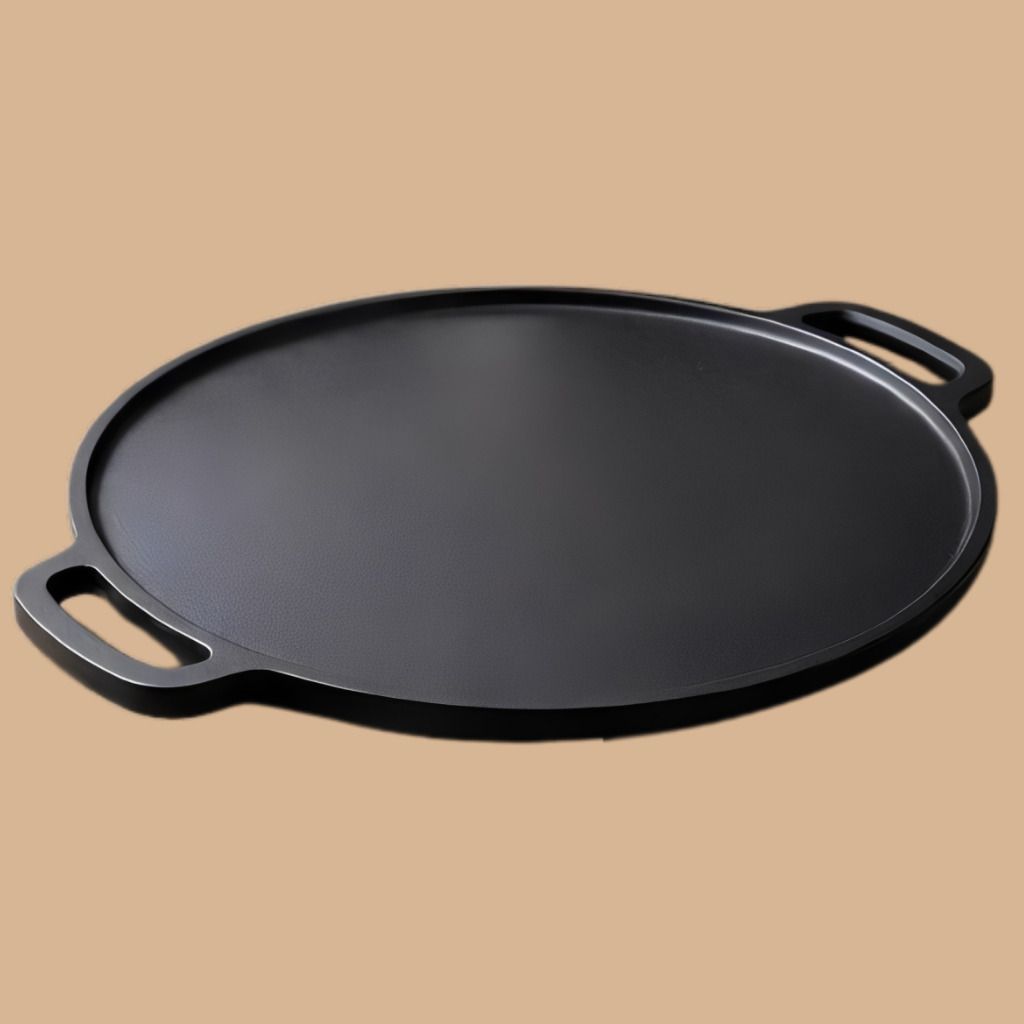 Round Flat Tawa Plate for Traditional Cooking Style Tawa 30 cm diameter with Lid-image-45