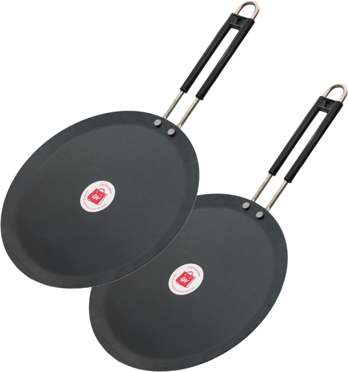 LAZYwindow Flat Iron Tawa with insulated handle Tawa 24 cm diameter-picture-13