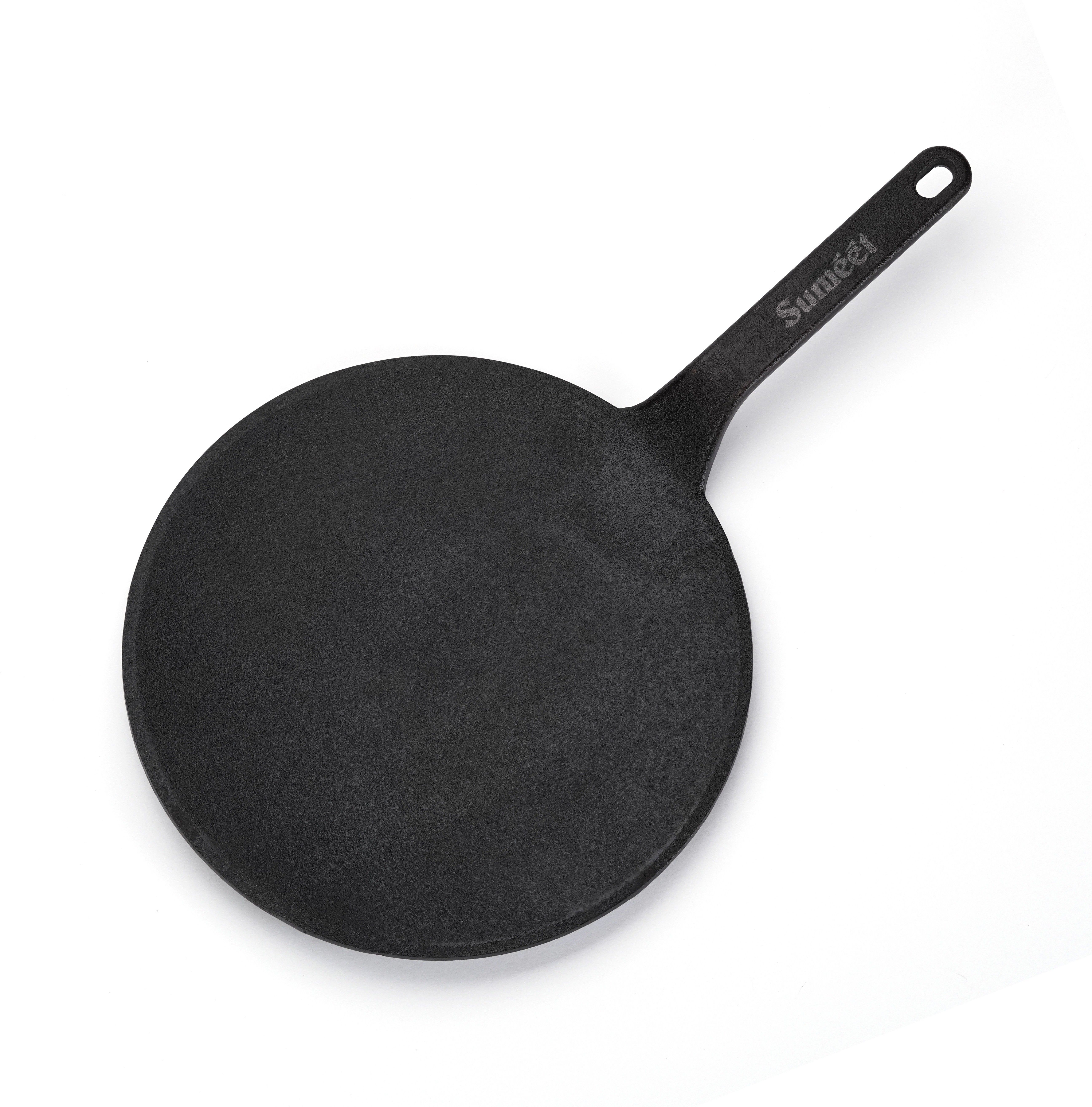 sumeet Pre Seasoned Cast Iron Roti / Chapati Tawa, 25.6cm, Weight- 1.690Kg Tawa 25.6 cm diameter-picture-26