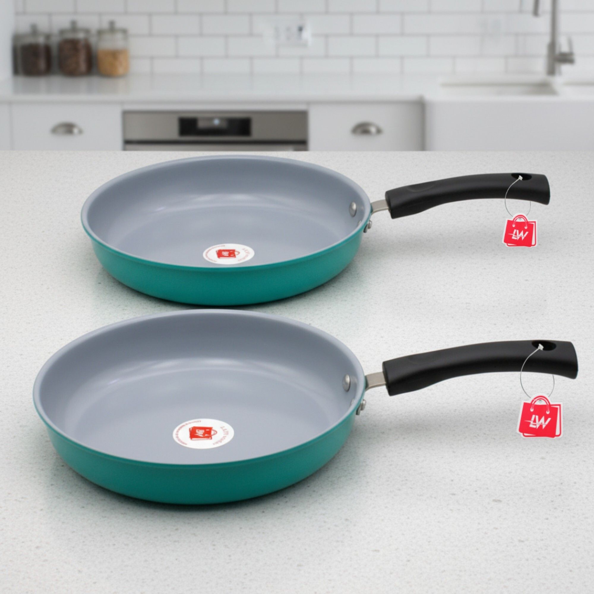 lazywindow Elite Nonstick Combo Set - Fry Pan 22 cm diameter 1 L capacity-picture-56