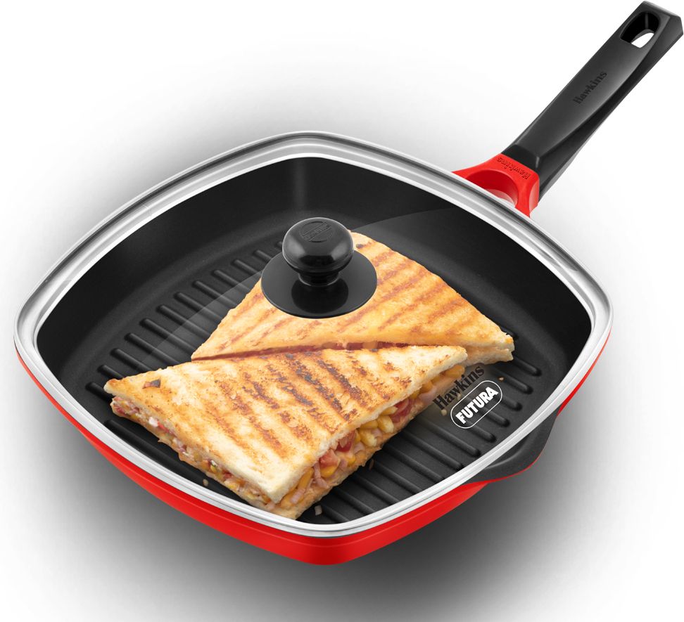 Die-Cast Glass (DCGP30G) Grill Pan 30 cm diameter with Lid 3 L capacity-image-30