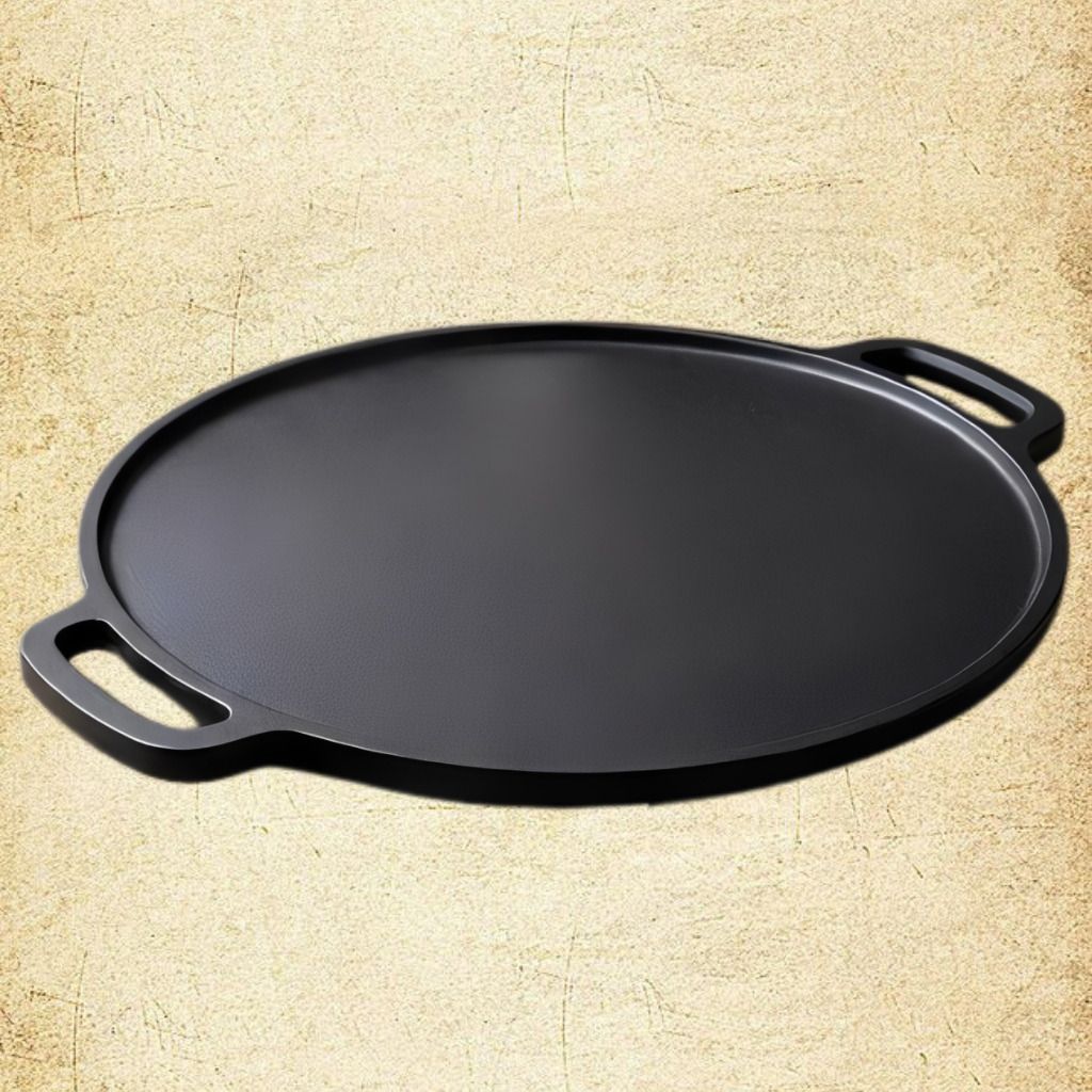 velvora Professional Flat Cooking Griddle with Wide Design Tawa 30 cm diameter with Lid-picture-11