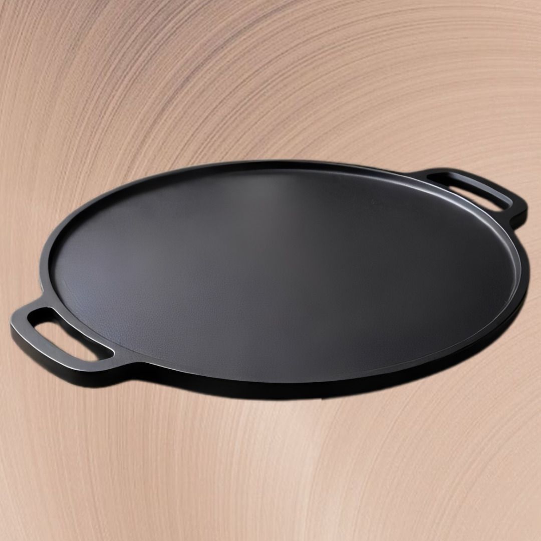 Prime Heavy Base Flat Griddle for Family Meals Tawa 30 cm diameter with Lid-image-26