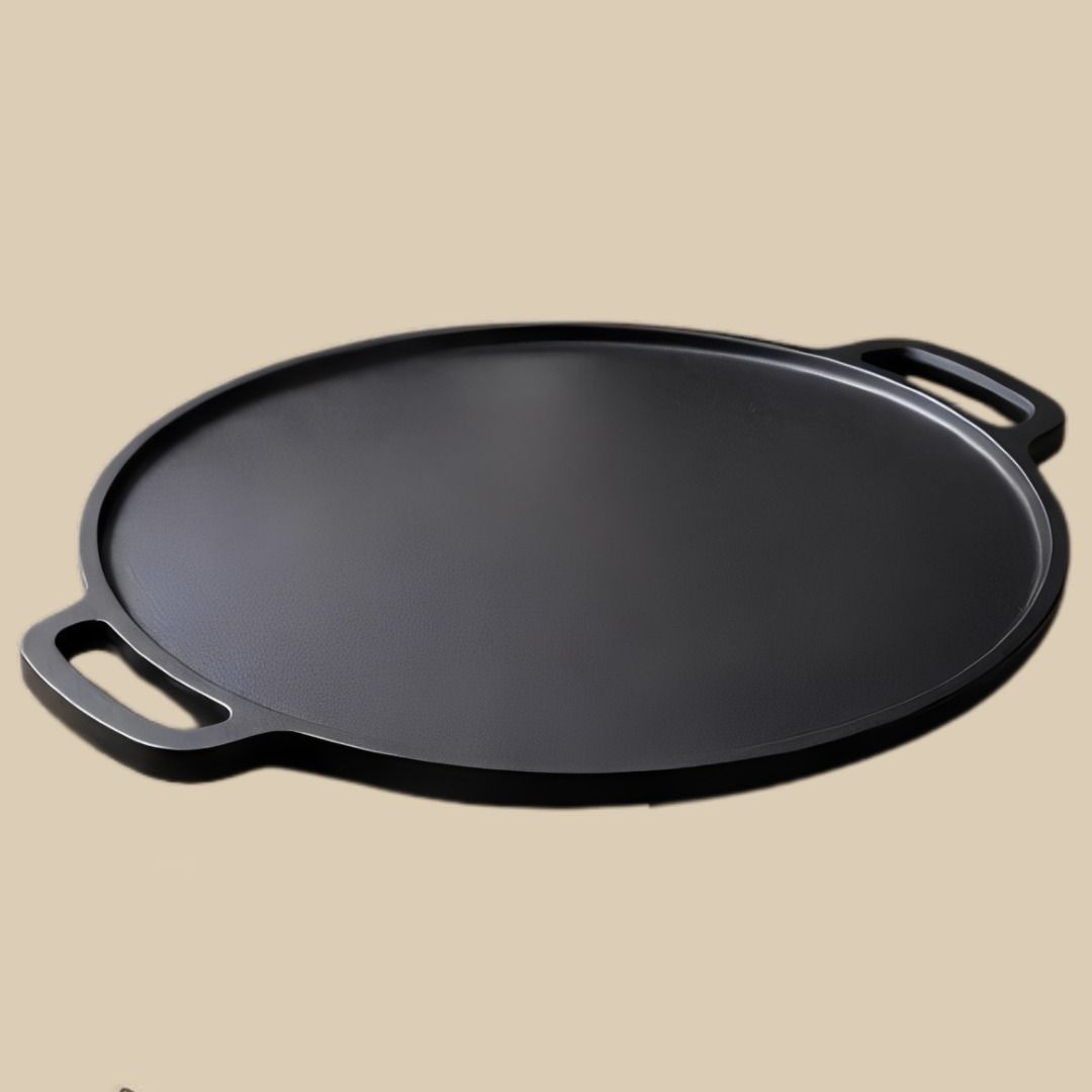 velvora Elite Round Griddle Plate for Modern Kitchens Tawa 30 cm diameter with Lid-picture-42
