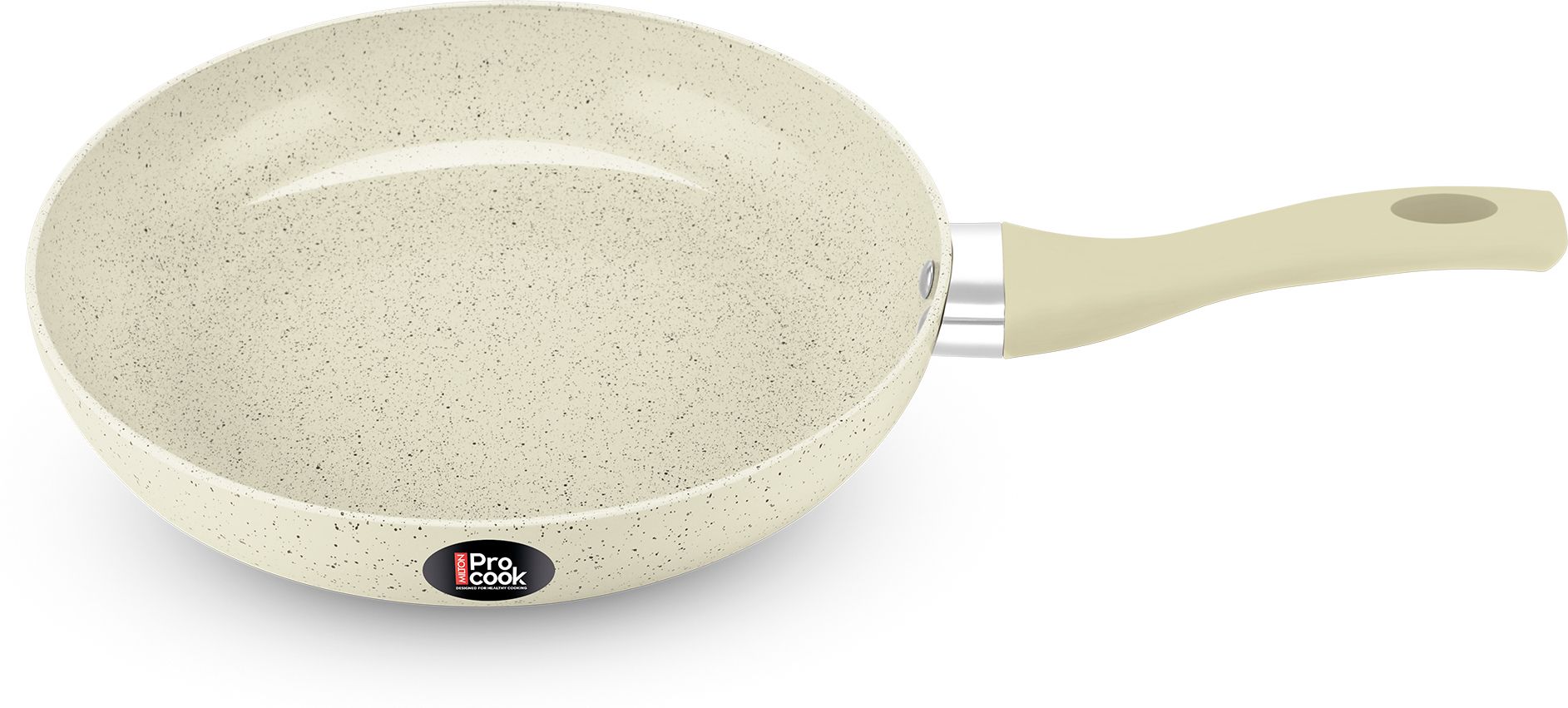Pro Cook 22cm Ceramic Non-Stick Fry Pan, for Gas & Induction, Beige Fry Pan 22 cm diameter 1.7 L capacity-image-20