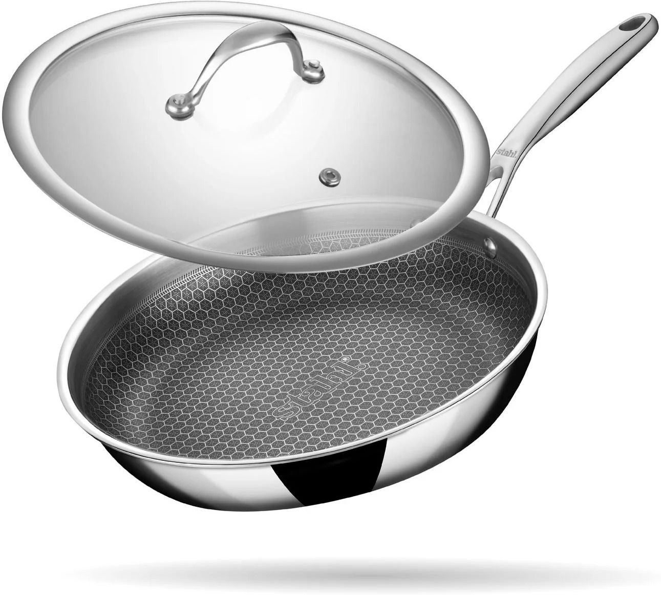 26CM - 2.3LTR Fry Pan 26 cm diameter with Lid 2.3 L capacity-image-10