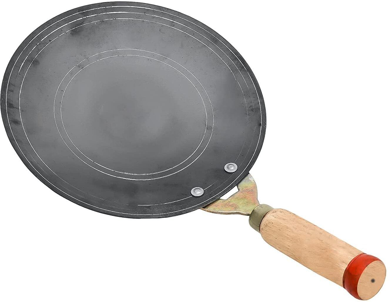 Tawa for Roti, Paratha & Chapati | Gas Stove Compatible 100% Pure Iron Tawa 24 cm diameter-image-6