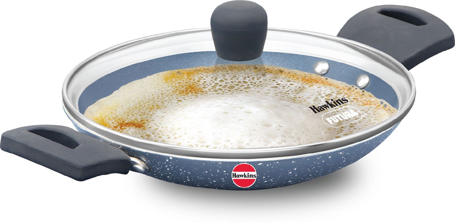 Pro, Mini Kadhai, Appam Pot Maker, Granite (CA09G) Appachatty with Lid 0.9 L capacity 22 cm diameter