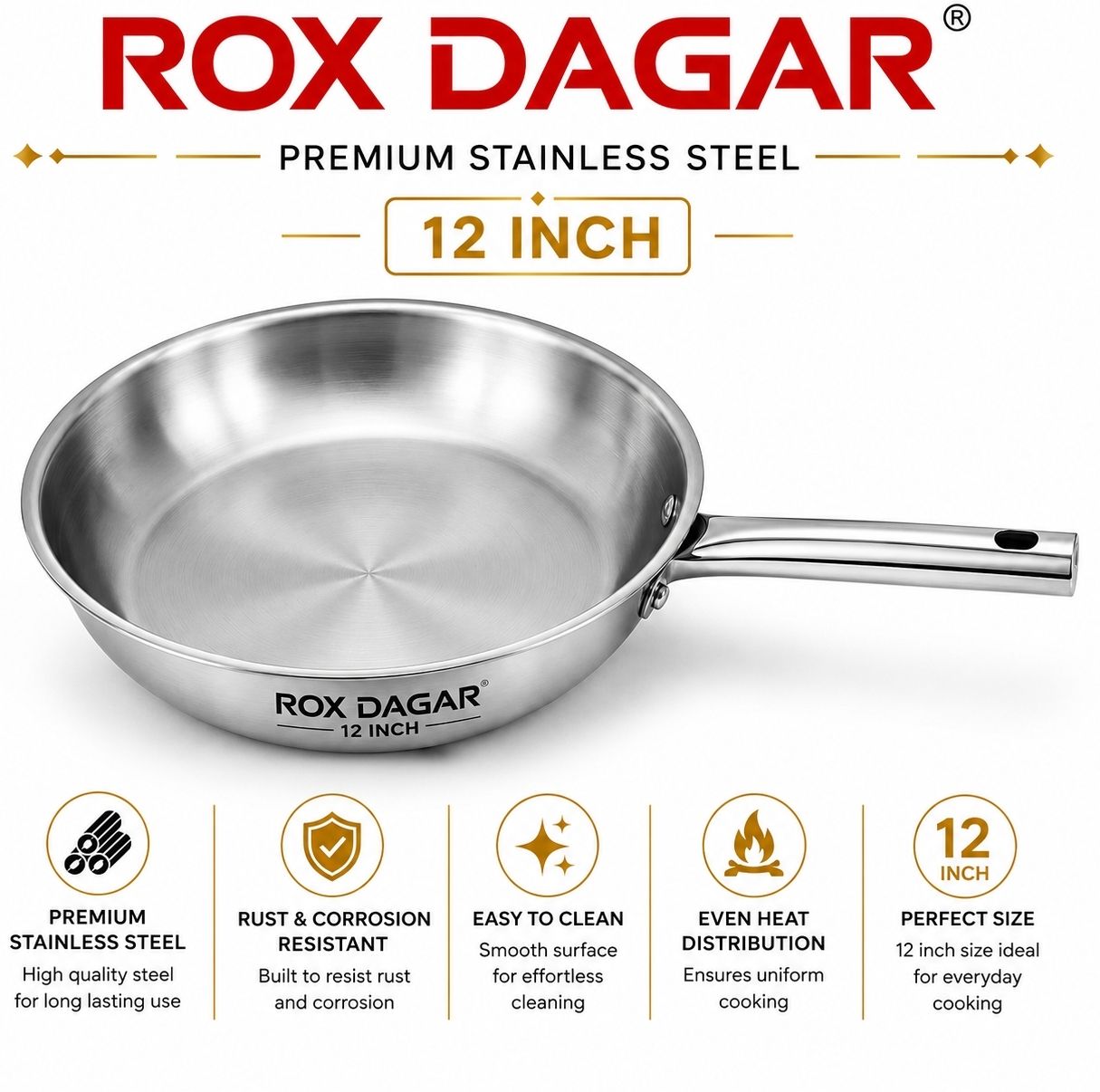 Fry pan 2L Fry Pan 24.2 cm diameter 2 L capacity-image-27