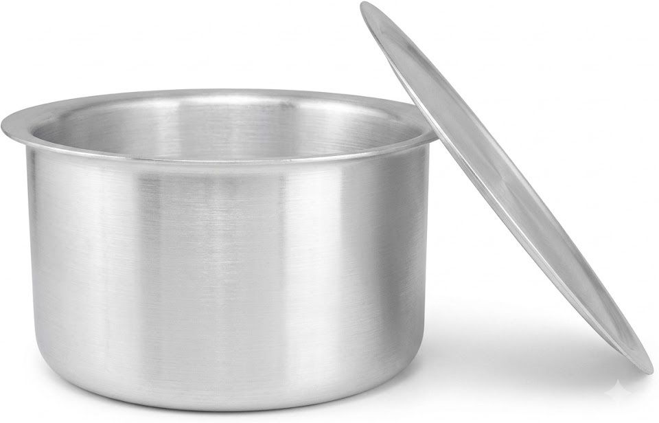 Aluminium Patila/Bhagona/Handi/Pot/Tope with LID Flat Pan 20 cm diameter with Lid 3 L capacity-image-17