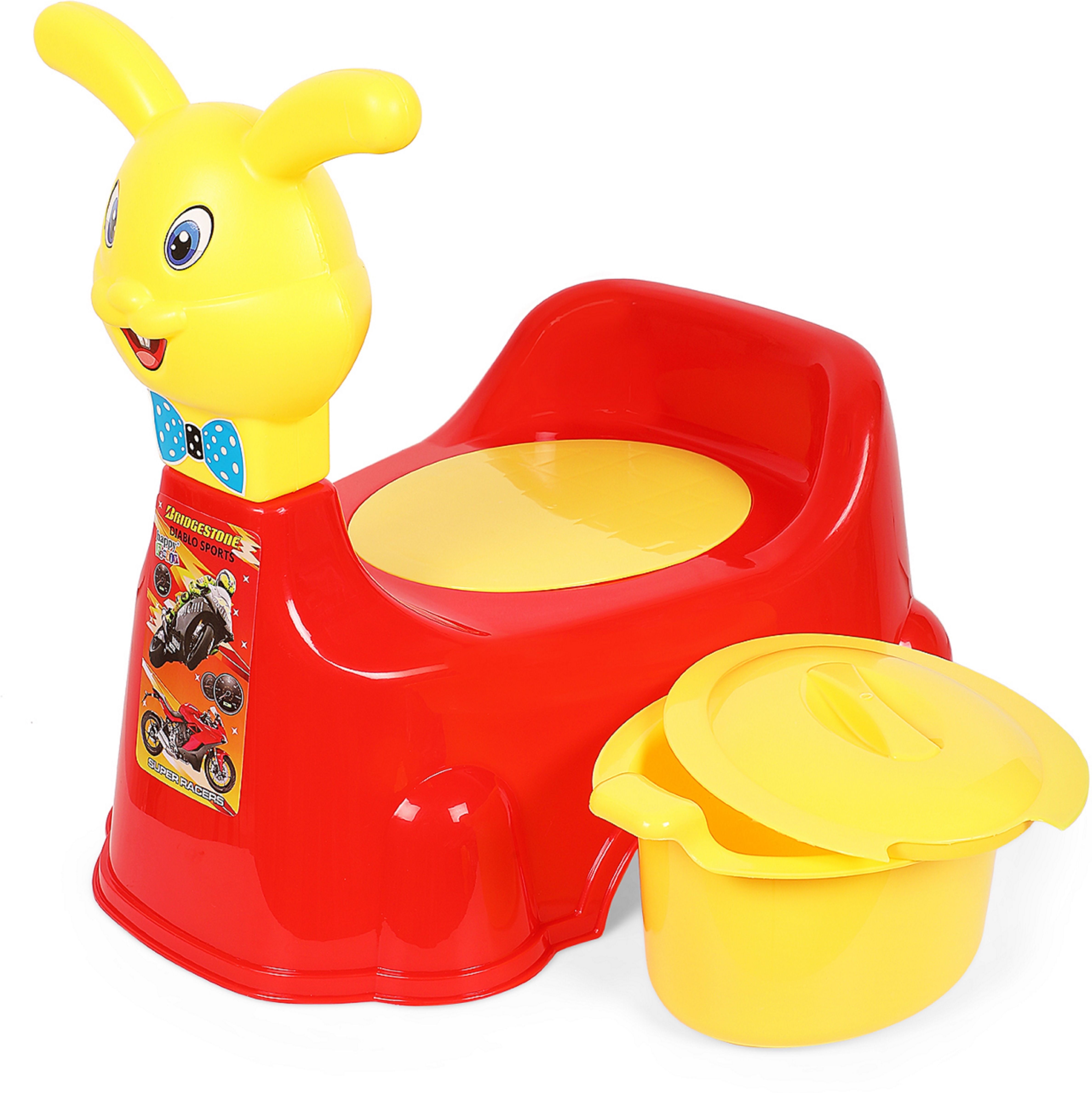 Rabbit-Themed Baby Potty Seat with Removable Bowl & Easy-to-Clean Design Potty Seat-image-1