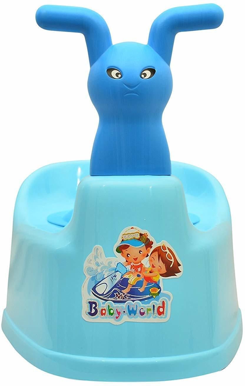 Potty Seat Cartoon Face with Removable Tray & Closing Lid Potty Box