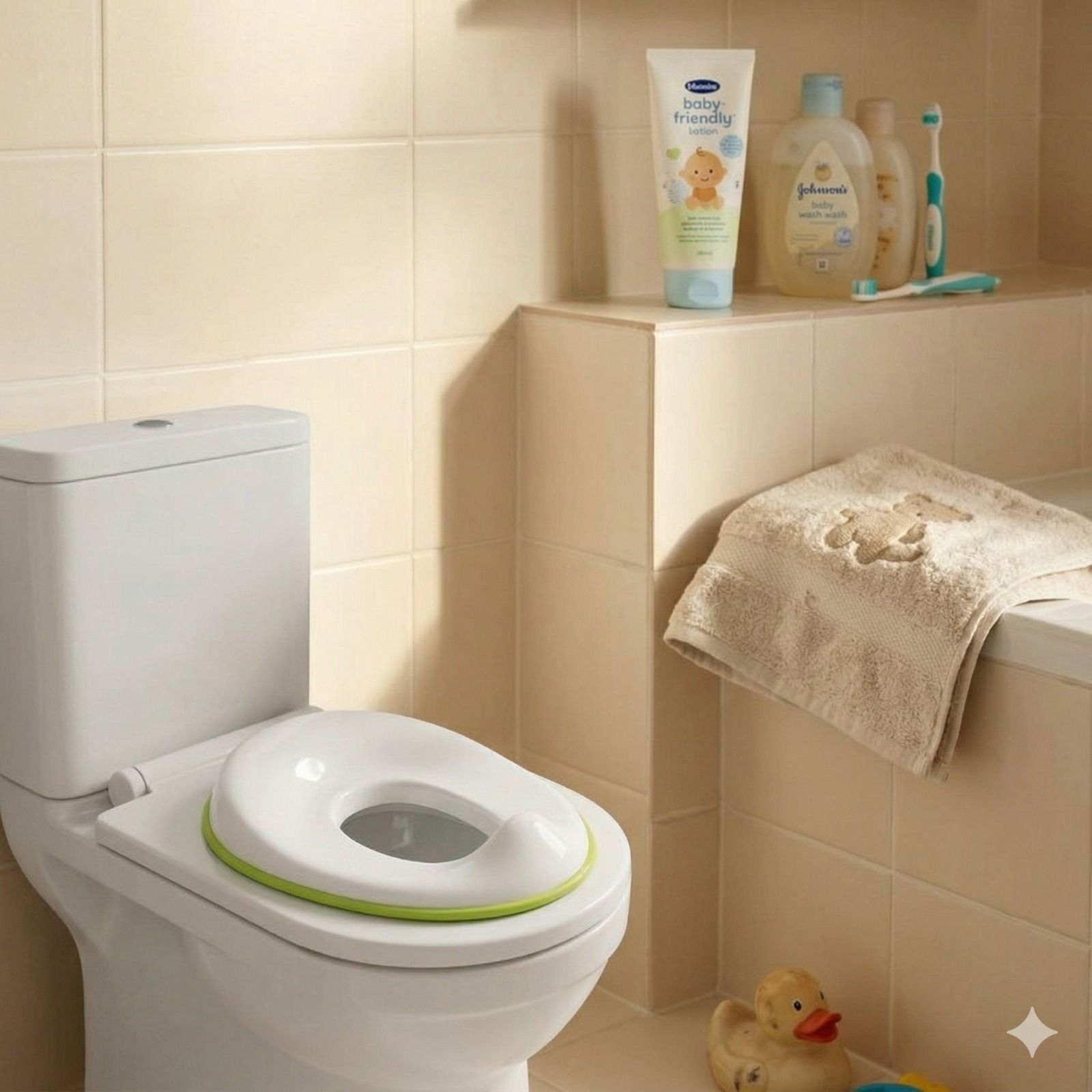 giant Kids Potty Training Seat Soft Cushioned Toilet Seat Baby Trainer Green Potty Seat-picture-15
