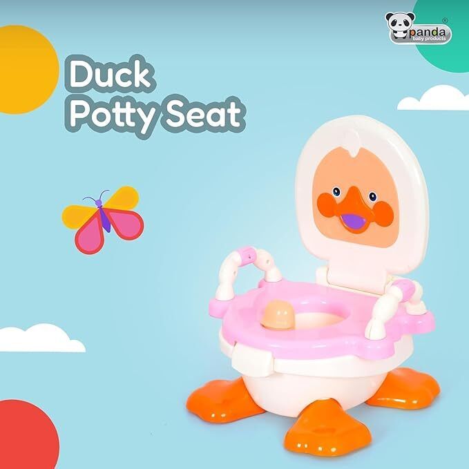 panda baby products Duck Potty Seat for Toddler – 2-in-1 Training Chair with Backrest & Splash Guard Potty Seat-picture-36