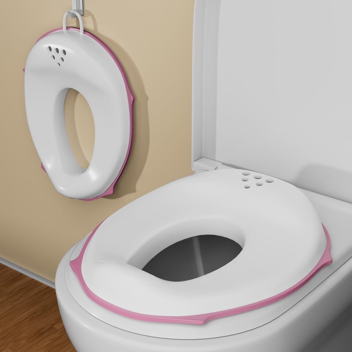 vaastudristi Unfold Baby Potty Seat Cover Full-Dark Pink Potty Seat-picture-2