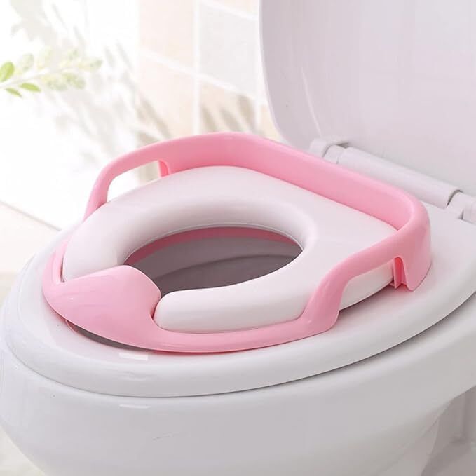 technoway Easy to Clean, Fits Most Standard Toilets | Ideal for 1–5 Years (Pink White) Potty Box-picture-32