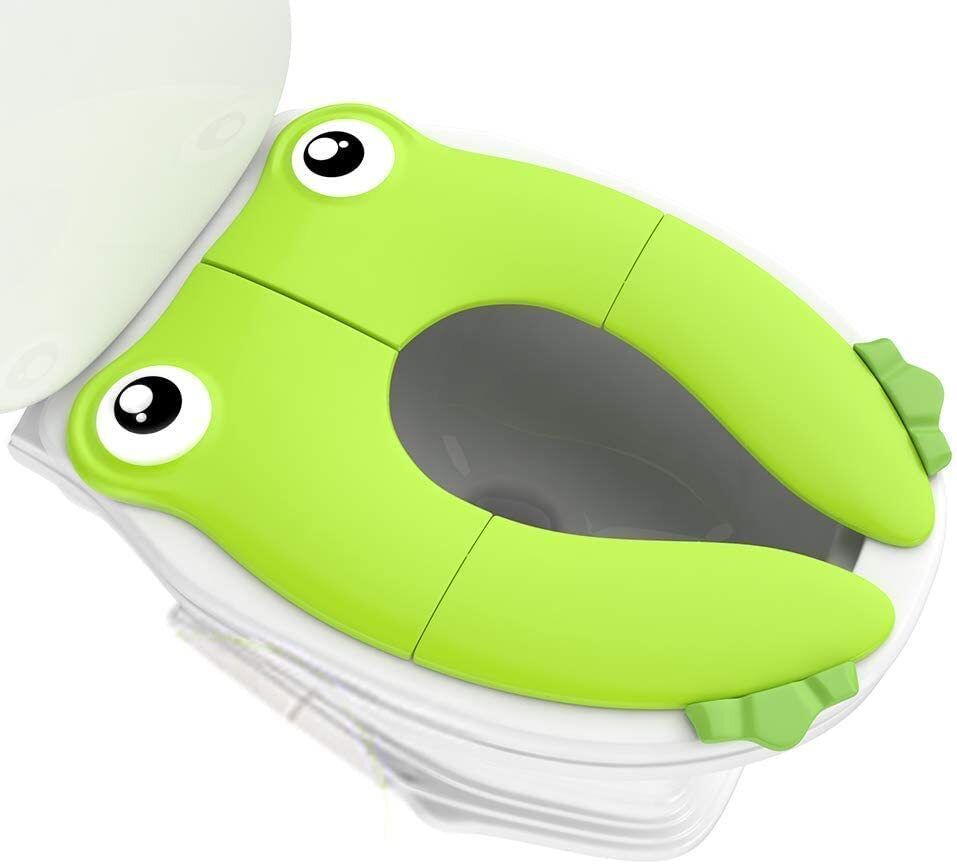 Kids Frog Foldable Potty Training Seat Potty Box-image-31