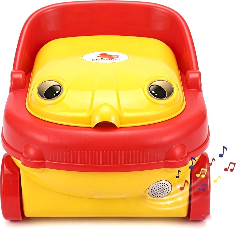 Potty Training Seat Musical Toilet Chair with Wheels for Kids Easy Clean Design Potty Box-image-32