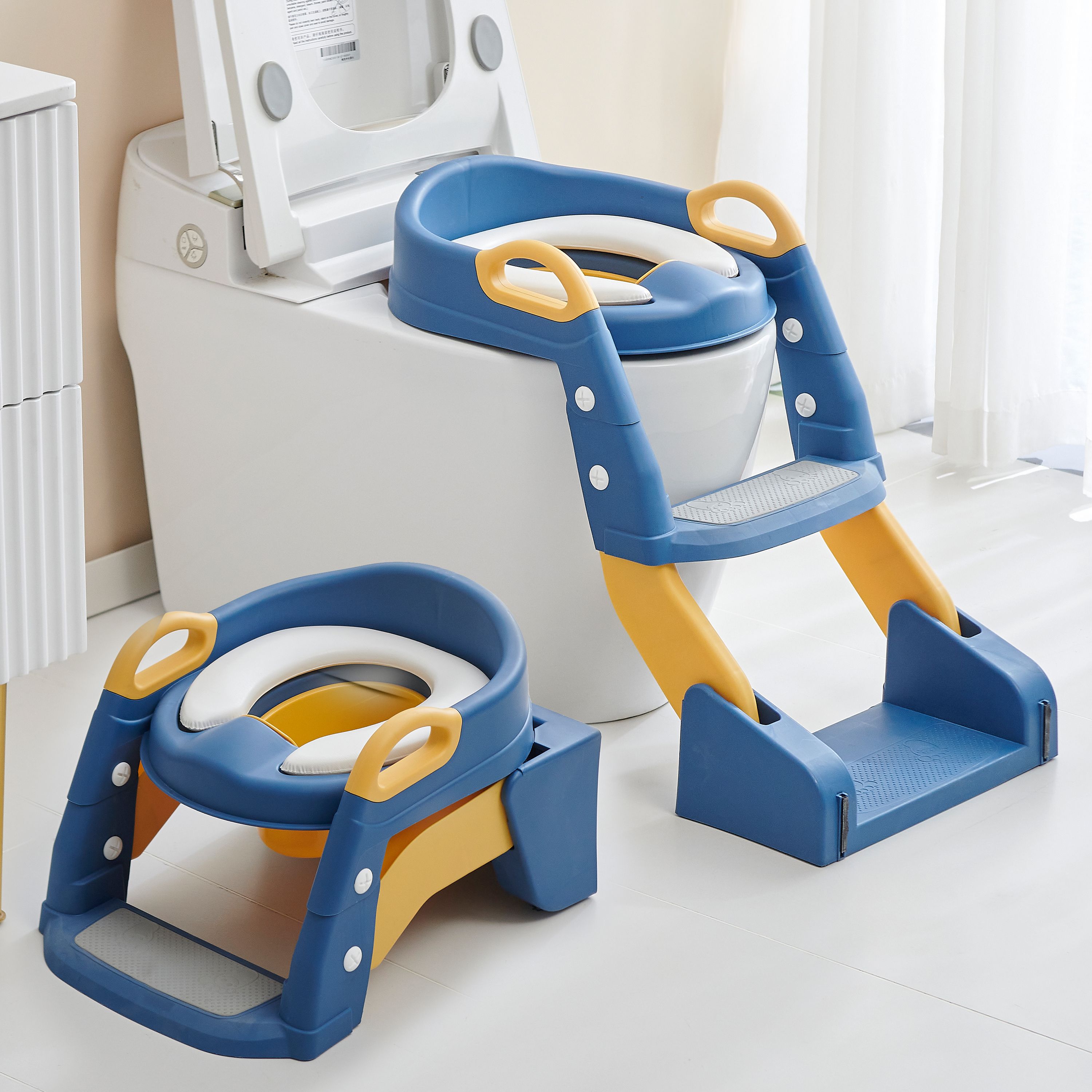 baybee Western Toilet Potty Seat for Kids Baby Potty Training Seat Chair with Ladder Potty Seat-picture-11