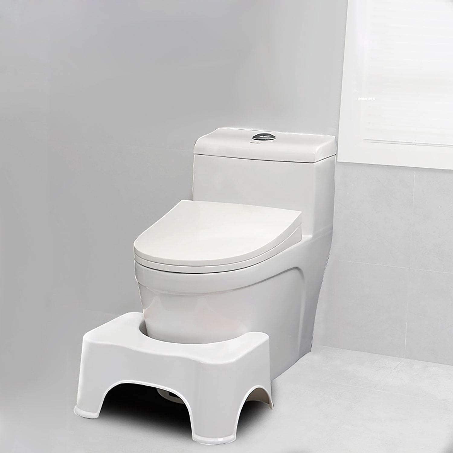 Comfortable Non-Slip Squatting Toilet Bathroom Seat Foot Rest Stool Potty Box