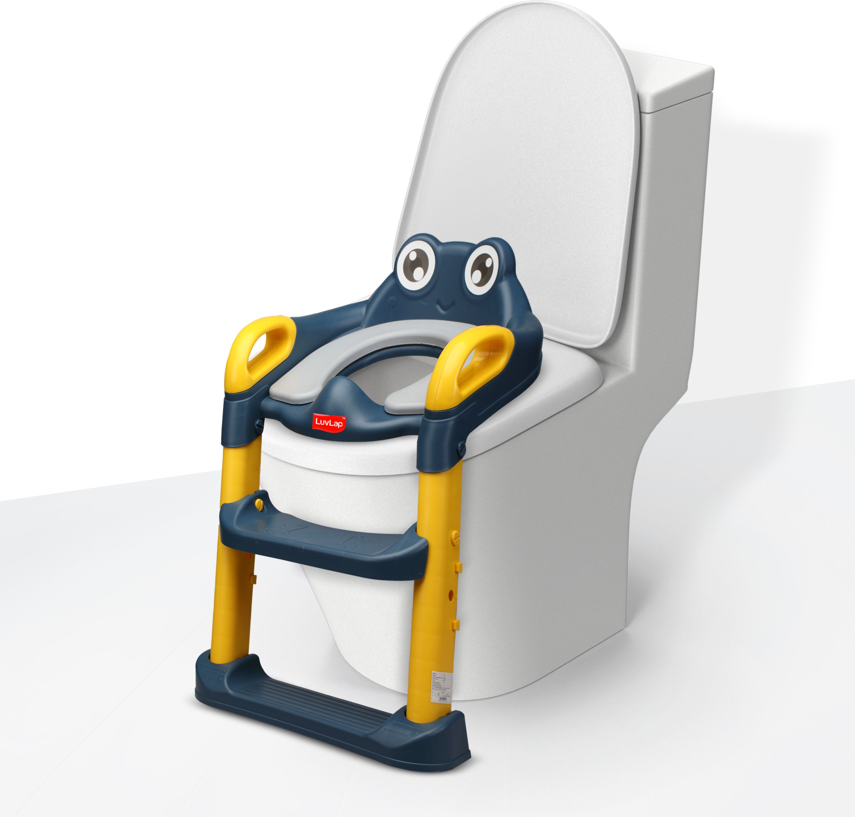 Trainer Ladder Seat, Kids Toilet Seat Baby Potty Chair with Adjustable Ladder Potty Seat