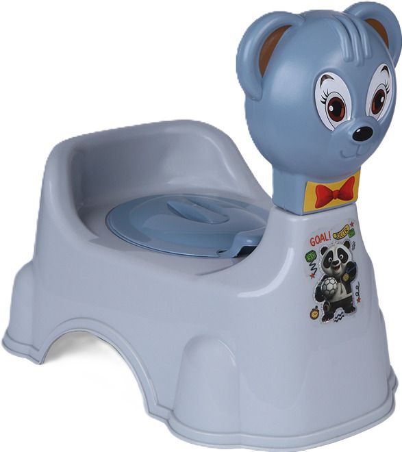 Panda Shaped Baby Potty Training Seat | Kids Toilet Trainer | Safari Grey Potty Box-image-18