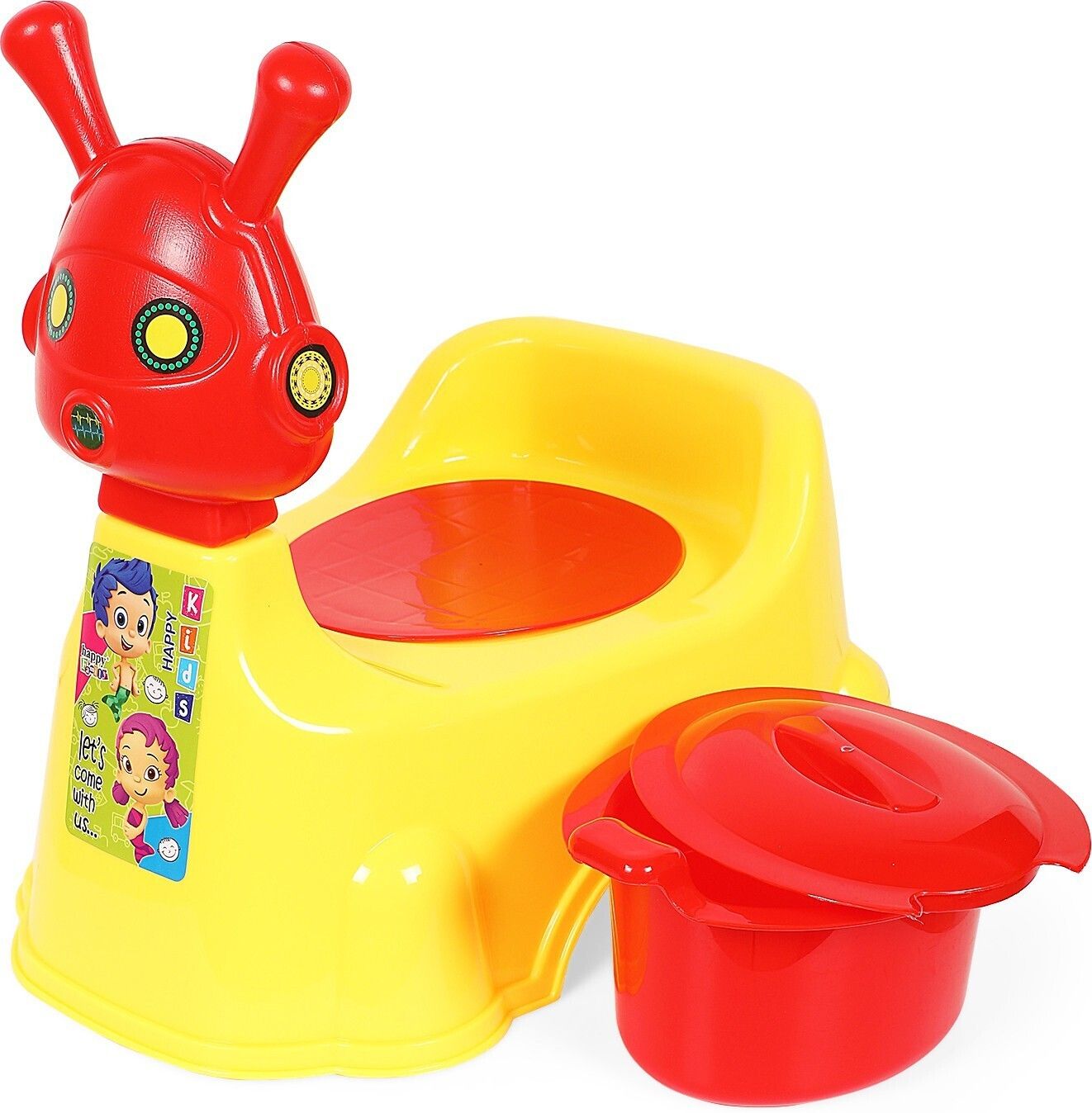 sukhson india E-1 Baby Potty Training Seat- Chair for Kids-Infant Potty Toilet Chair with Removable Tray for Babies|Potty Chair Cum Seat Potty Seat for Kids (Yellow) Potty Seat-picture-38